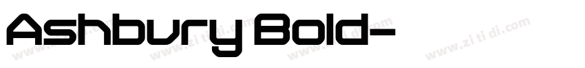 Ashbury Bold字体转换